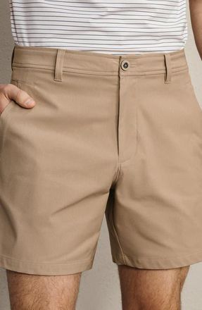Rhone Nomad 7-Inch Tech Chino Shorts in Teak Brown at Nordstrom, Size 33
