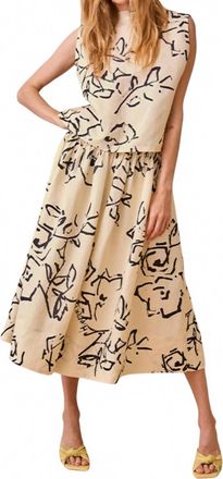 Hunter Bell Fallon Midi Skirt In Onyx Amaryllis