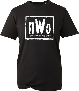 Generic Novelty New World Order T-Shirt, Funny NWO Famous Retro 1990s Professional Wrestling Event Stable Fan Shirt, Gift Unisex Tee Top (Black, 3XL)