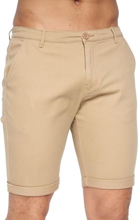 Crosshatch Heren Sinwood Chino Shorts (Zand)