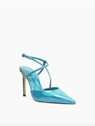 Schutz Womens Aimee Specchio Leather Pump In Blue