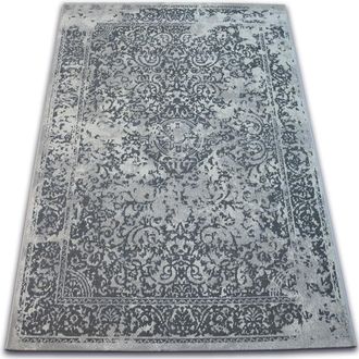 RugsX Rugsx - Alfombra Vintage 22208/356 Gris Roseta Cl&aacute;sica Grey 140x200 Cm