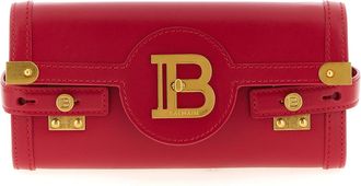 Balmain Fuchsia Calfskin Clutch Womens Bag