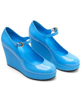 Hogan H449 Lace-Up Leather Platform Pump