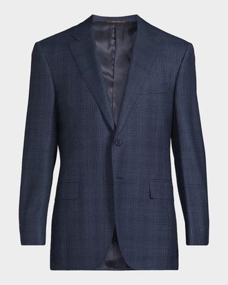 Canali Men & apos;s Siena Plaid Classic-Fit Sportcoat