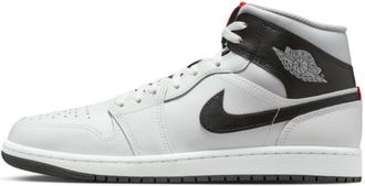 Air Jordan Mens Jordan 1 Mid White Neutral Grey Infrared