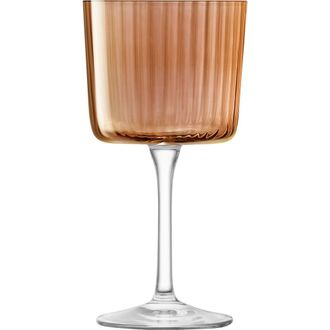 LSA Gems Set of 4 Wine Glasses in Amber/Orange at Nordstrom