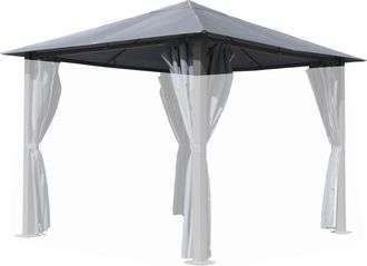 Quick-Star Quick-star - Ersatzdach F&uuml;r Pavillon Paris 3x3m Pavillondach Platingrau