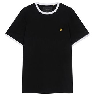 Lyle & Scott Heren Ringer T-Shirt (Zwart)