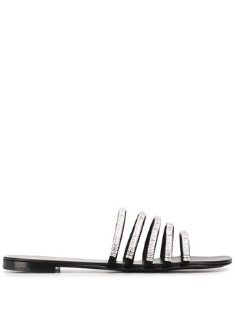 Giuseppe Zanotti strapped open-toe sandals - women - Calf Leather/Calf Leather/Calf Leather - 35 - Black