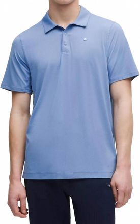 lululemon Logo Sport Short Sleeve Polo In Prep Blue