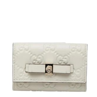 Gucci Pre-owned Wallets, female, White, Size: ONE SIZE Pre-owned Keycase