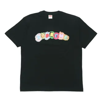 SUPREME Week 7 Pillows Tee Multi-Color Alphabet Logo Short Sleeve Unisex Black SUP-FW19-722