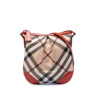 Burberry Pre-owned Burberry Supernova Check Coated Canvas Dryden Crossbody Ladies HWG8RC69Z3M27S65