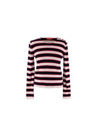 Valentino Garavani Tricolour striped cashmere sweater Size XS