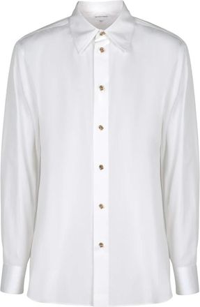 Bottega Veneta Cotton Poplin Shirt - Dames - Overhemden - Wit - S - Katoen - Overhemden