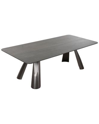 Pasargad Home Novara Design Dark Brown Rectangle Dining Table