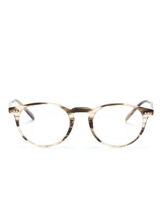 Oliver Peoples Occhiali tondi Riley-R - Marrone