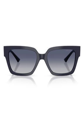 Jimmy Choo London 54mm Gradient Square Sunglasses in Navy/grey Gradient Blue at Nordstrom