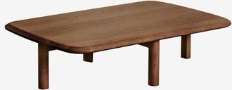 Sklum Mesa De Centro Rectangular 100x65 Cm En Madera Treveris Sklum