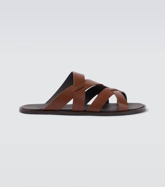 Manolo Blahnik Marvin leather sandals