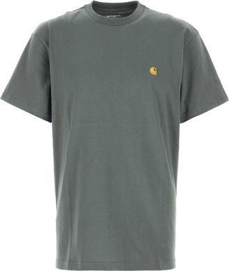 Carhartt Work in Progress Carhartt Wip Air Force Blue Cotton S/S Chase T Shirt