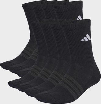 adidas Funktionssocken ADIDAS PERFORMANCE C ESS CRW 10PP, Damen, Gr. L (43/45), schwarz, wei&szlig;, Obermaterial: 56% Baumwolle, 40% Polyester, 3% Elasthan, 1% Po