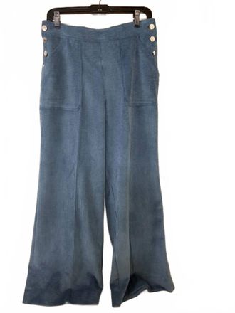 Vilagallo Womens Muriel Pant In Blue Cord