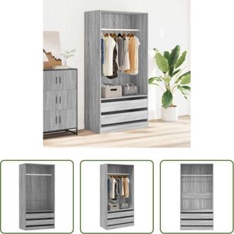 vidaXL vidaXL Armadio multistrato - Armadio Grigio Sonoma 100x50x200 cm in Legno Multistrato