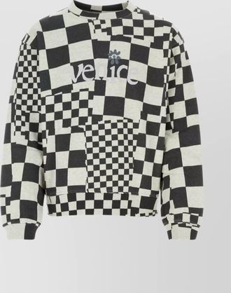 ERL checkered crew neck sweatshirt