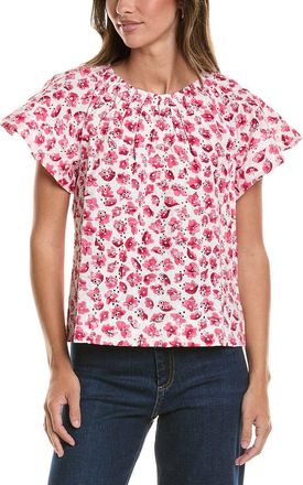 CeCe by Cynthia Steffe Cece Broderie Flare Sleeve Top