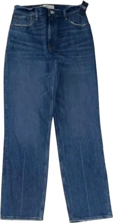 Abercrombie & Fitch Womens 90S Straight Ultra High Rise Jeans In Blue