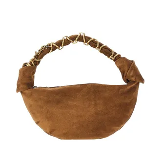 Saint Laurent Amalia suede leather mini hobo bag Woman One Size