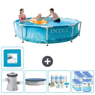 Intex Piscina Con Estructura Redonda - 305x76 Cm - 8-piezas Scb16