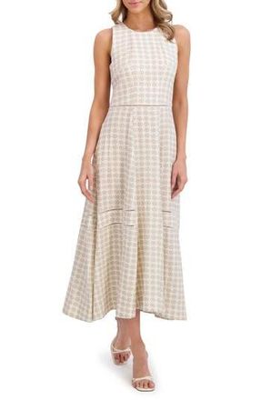 Ted Baker Geo Floral Sleeveless Linen Dress in New Ivory at Nordstrom Rack, Size 12