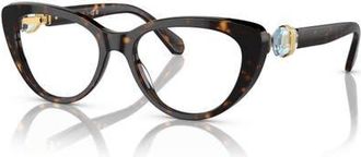Swarovski 51mm Cat Eye optical glasses in Brown at Nordstrom