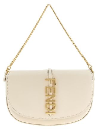 Fendi White Fendigraphy Shoulder Bag