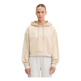Guess Dames, Sweatshirts & Hoodies, Beige, Maat: XL Katoen