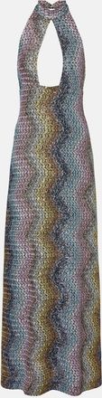 Missoni Abito lungo con lam&eacute; e paillettes