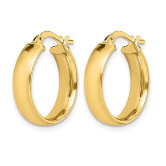 Diamond2Deal 14K Yellow Gold Round Hoop Earrings 20mm