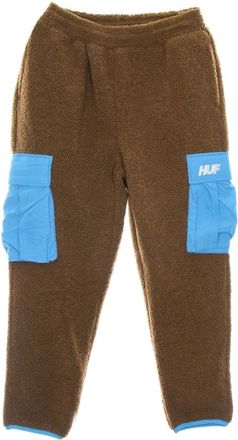 HUF Sherpa Cargo Broek Stofbruin - Heren - Sweatpants - Bruin - XL - Polyester - Broeken
