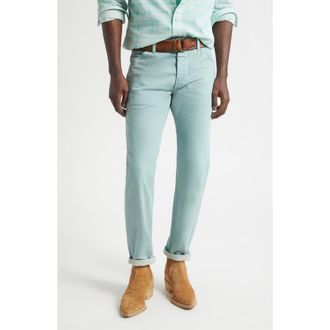 Ralph Lauren Slim Fit Jeans in Turquoise at Nordstrom, Size 32 X 32