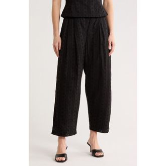 NSR Eyelet Pull-On Pants in Black at Nordstrom Rack, Size X-Small