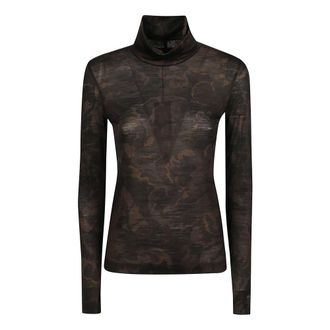 Pinko Pinko, Truien & Vesten, Dames, Veelkleurig, M, Brendola Turtle Neck Sweater