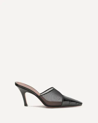 Amina Muaddi Mules Jamie Mesh Woman 37.5