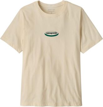 Patagonia 95 Oval Logo T-Shirt T-Shirt f&uuml;r Herren | beige