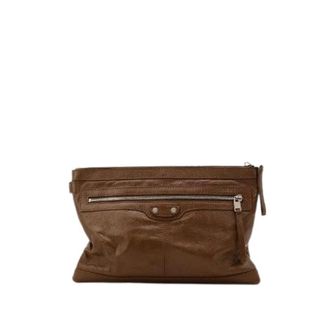 Balenciaga Pre-owned Clutches, female, Brown, Size: ONE SIZE Pre-owned La Pochette City
