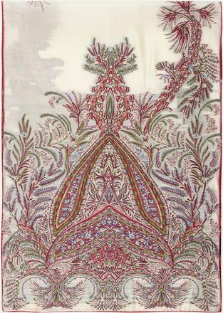 Etro Paisley-Print Silk-Blend Scarf