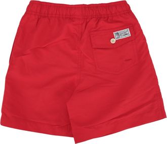 Polo Ralph Lauren Boys Drawstring Cotton Bermuda Shorts Red Bermudas