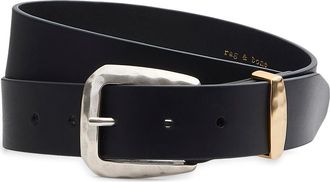 Rag & Bone Winona Leather Belt in Black at Nordstrom, Size X-Small